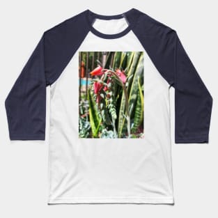 Pink flowering summer succulent Baseball T-Shirt